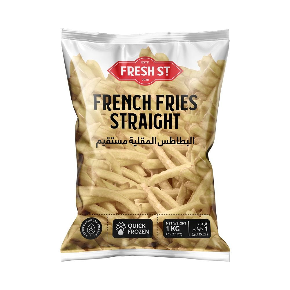 Fresh St - French Fries Straight - Frozen Food - Straight Cut - 1kg - Ready to Fry