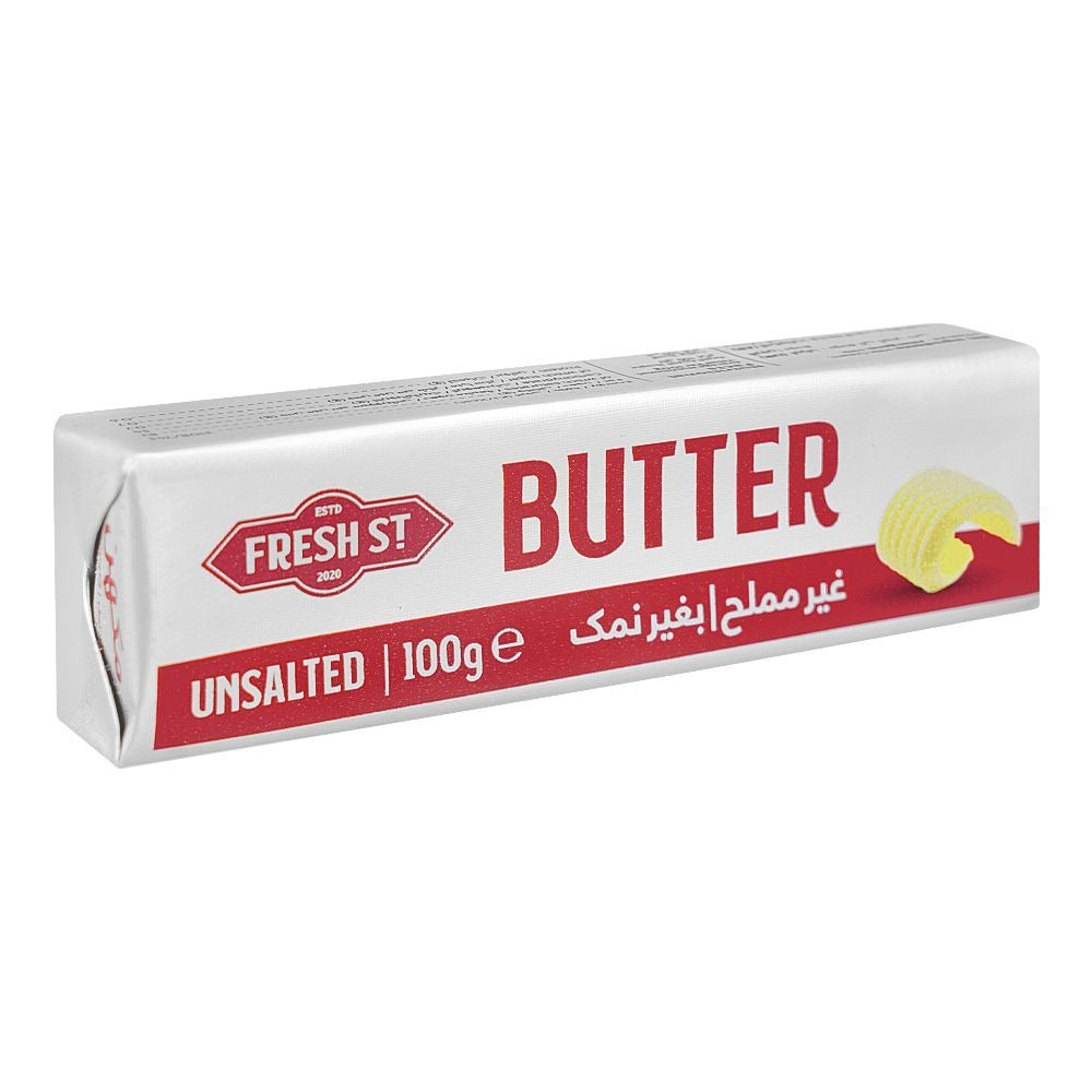 Fresh St - Butter Unsalted - Dairy - Block - 100g - Unsalted Baking/Cooking