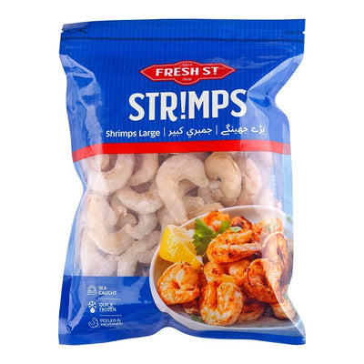 Fresh St - Peeled & Deveined Large Shrimps - Frozen Food - Seafood / Jhinga - 500g - Size PND 60/80