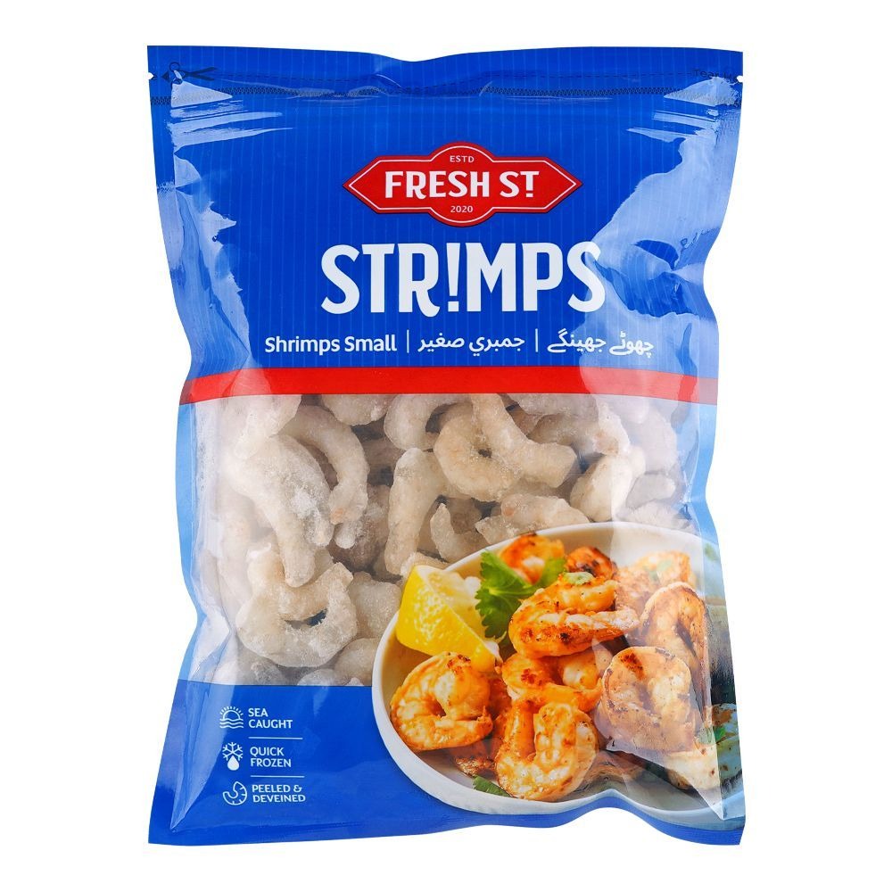 Fresh St - Peeled & Deveined Small Shrimps - Frozen Food - Seafood / Jhinga - 500g - Size PND 100/200