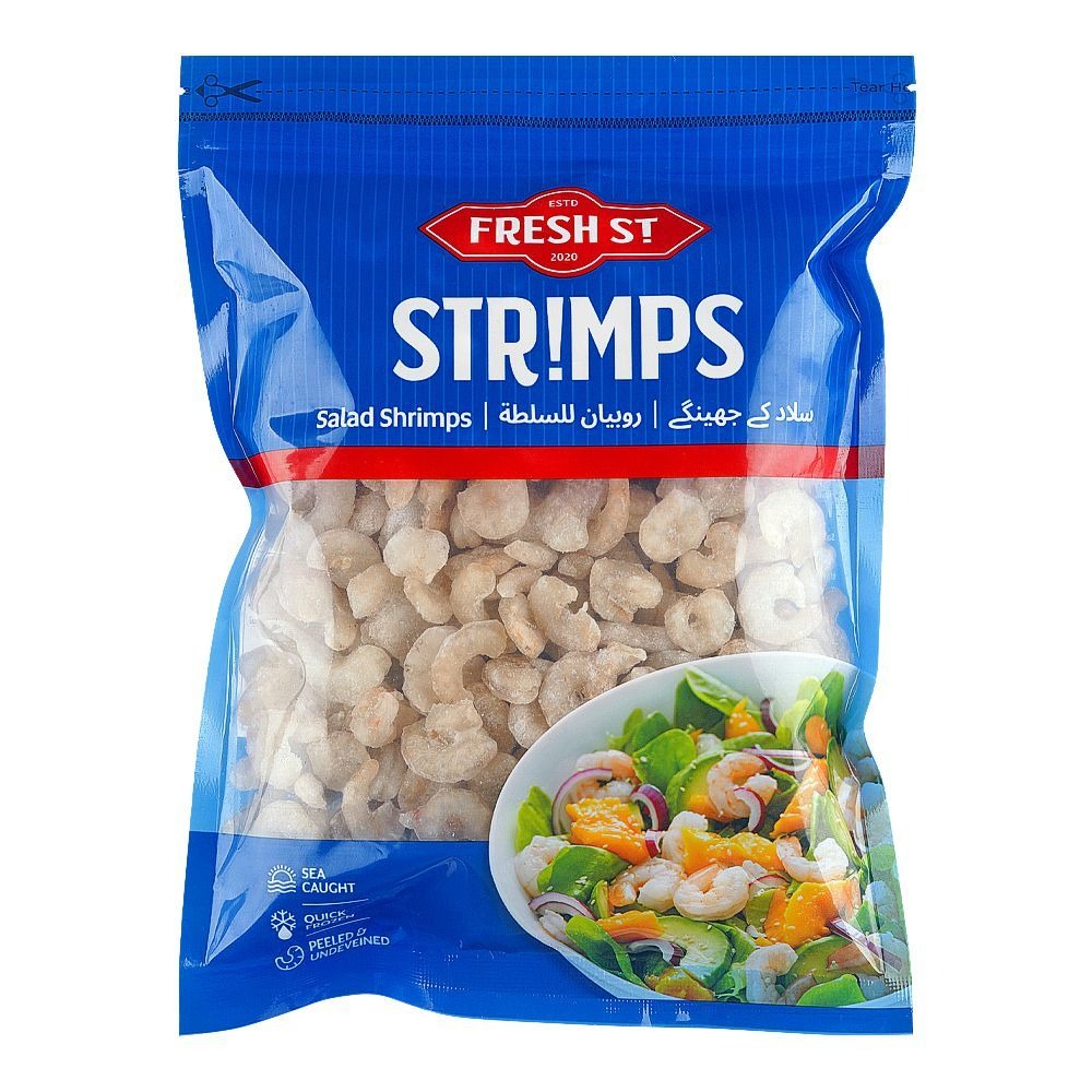 Fresh St - Peeled & Undeveined Salad Shrimps - Frozen Food - Seafood / Jhinga - 500g - Size PUD 300/500