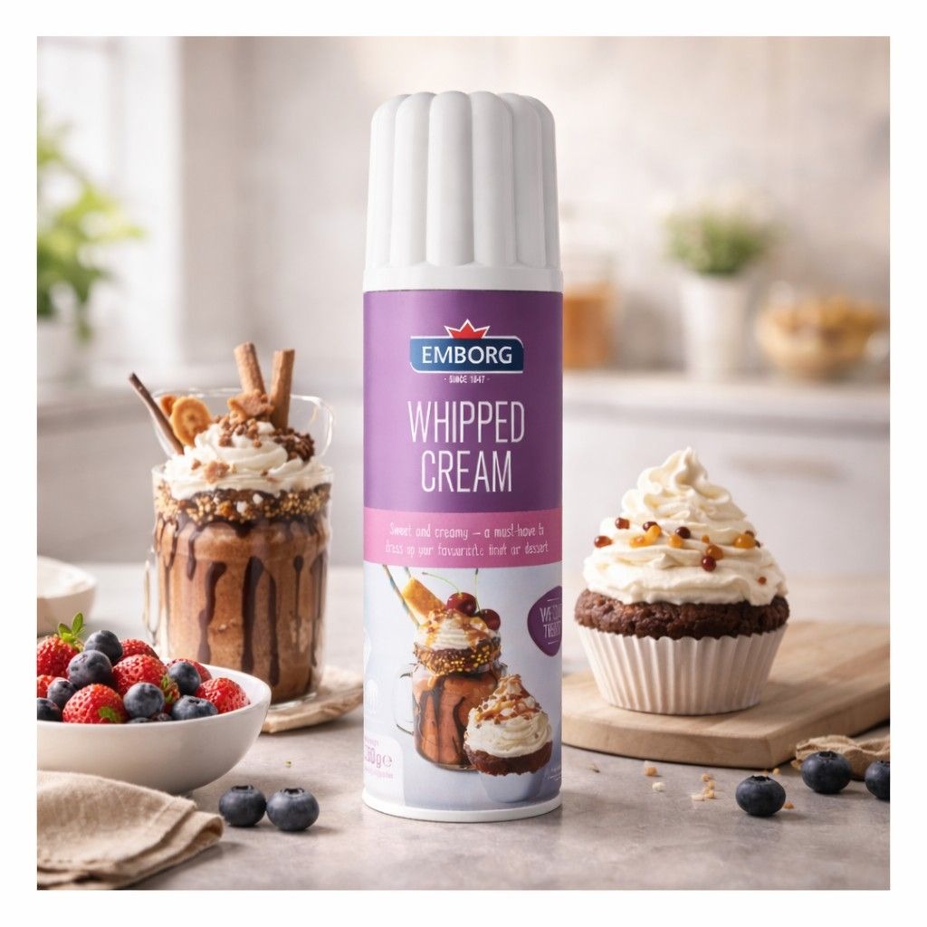 Emborg - Whipped Cream - Dairy - Pack / Can - 250g - Whipping Cream