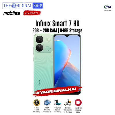 Infinix - Smart 7HD - 2GB RAM - 64GB Storage - Green - PTA Approved - The Original Bro | Jodiabaazar.com