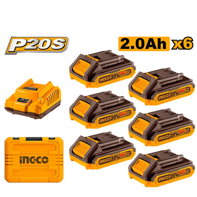 INGCO -  P20S Lithium-Ion battery and charger kit 20V FBCLI20611
