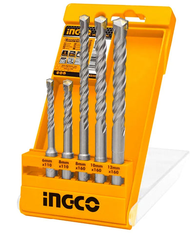 INGCO -  AKD2052 5Pcs SDS Plus Hammer Drill Bits Set
