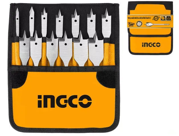 INGCO -  AKD41301 13pcs Flat Wood Drill Bits Set