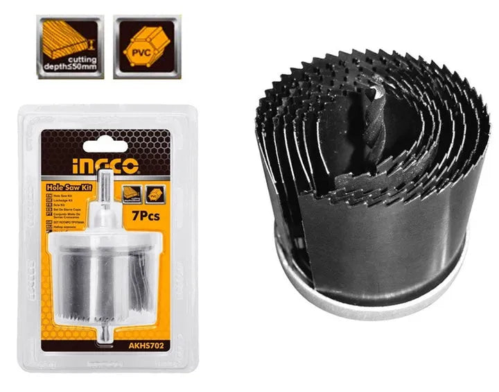 INGCO -  Hole saw set 7pcs AKHS702