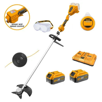 INGCO -  Cordless string trimmer and brush cutter 20V CSTLI200285
