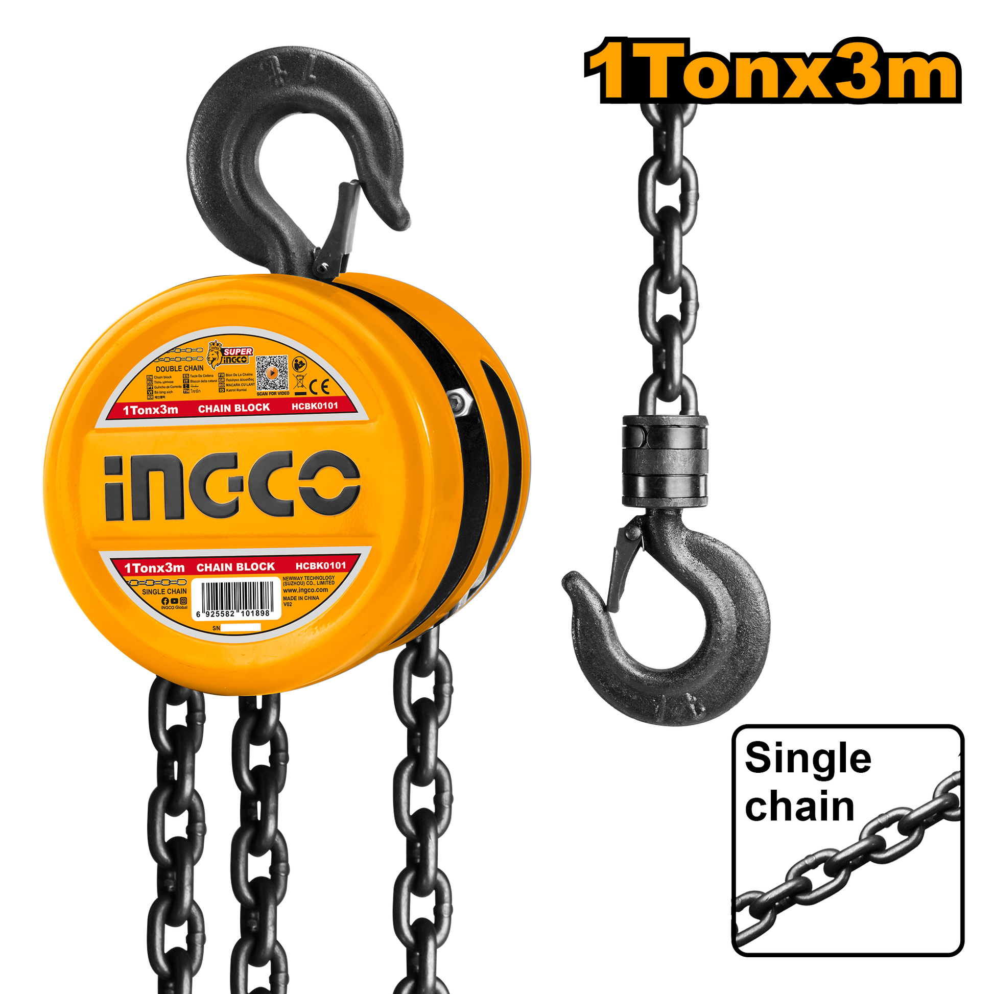 INGCO -  Chain block 1 ton HCBK0101