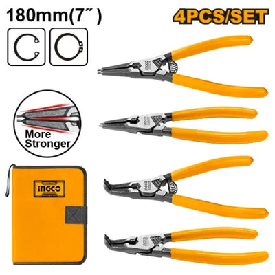 INGCO -  HCCPS26180 4Pcs Circlip Plier Set