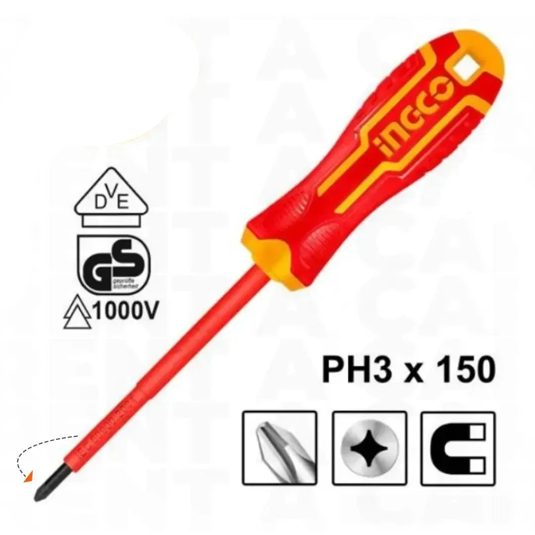 INGCO -  Insulated screwdriver PH3*150MM HISD81PH3150