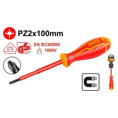 INGCO -  HISD81PZ2100 Insulated Screwdriver