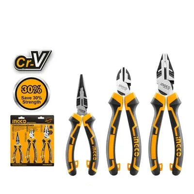 INGCO -  HKHLPS2831 3Pcs High Leverage Pliers Set