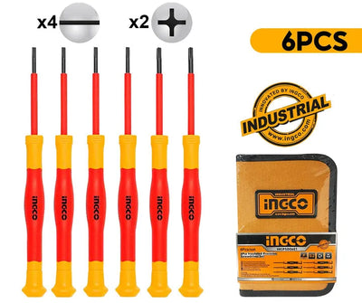 INGCO -  HKIPSD0601 6PCS Insulated Precision Screwdriver Set