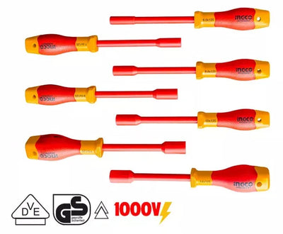 INGCO -  HKISD0701 7 Pcs Insulated Nut Screwdriver Set