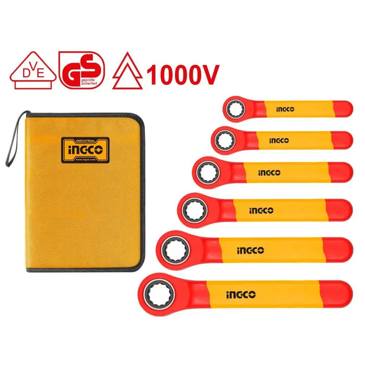 INGCO -  HKISPA0603 6PCS Insulated Ratchet Wrench Set