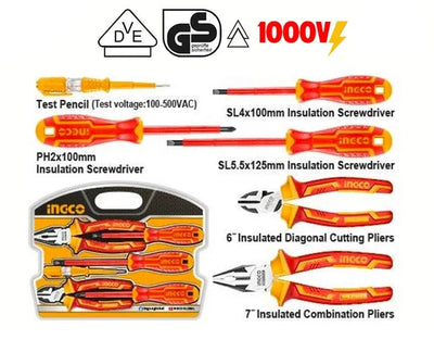 INGCO -  HKIST3061 6 Pcs Insulated Hand Tools Set