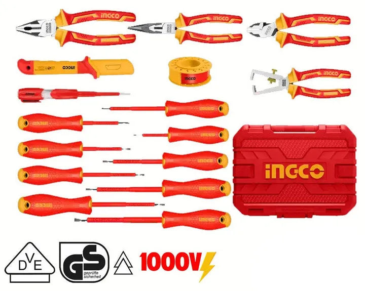 INGCO -  HKITH1601 16PCS Insulated Hand Tool Set