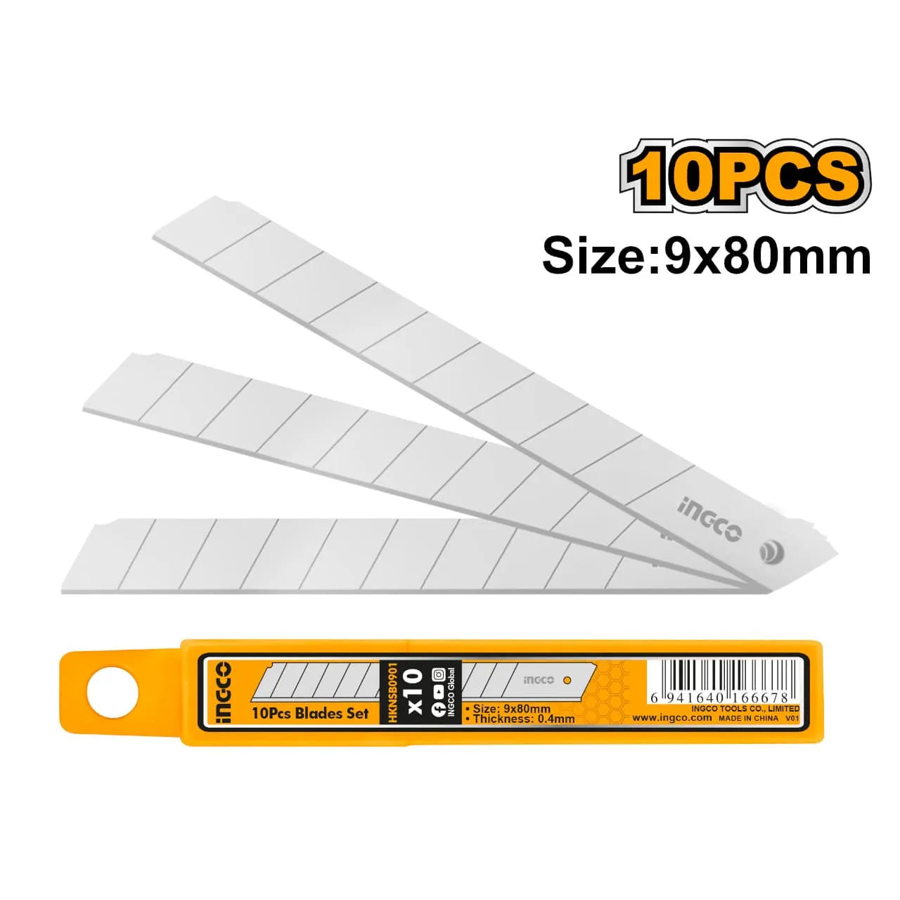 INGCO -  HKNSB0901 10Pcs Blades Set