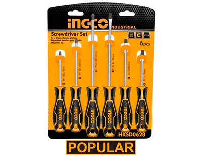 INGCO -  HKSD0628 6pcs Screwdriver Set