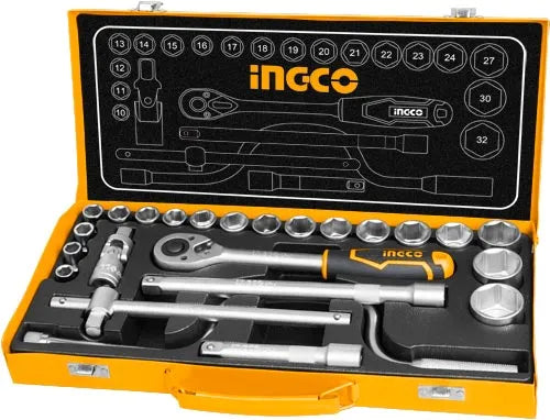 INGCO -  HKTS0243 24Pcs 1/2" Socket Set