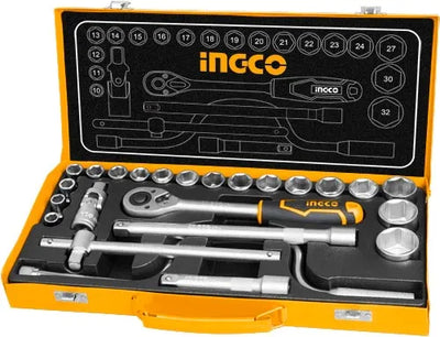 INGCO -  HKTS0243 24Pcs 1/2" Socket Set
