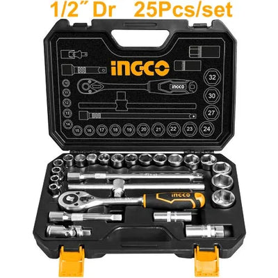 INGCO -  HKTS12251 25Pcs 1/2" Socket Set