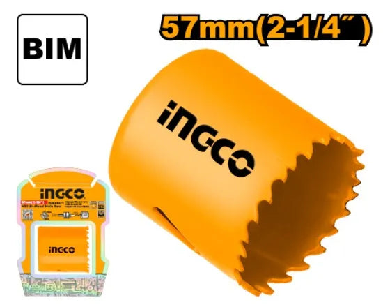 INGCO -  HSS bi-metal hole saw 57mm HSB10571