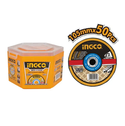 INGCO -  MCD1210550 Abrasive Metal Cutting Disc Set