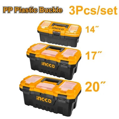 INGCO -  PBXK0301 3Pcs Plastic Tool Boxes Set