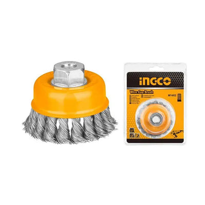 INGCO -  WB21001 Cup Twist Wire Brush With Nut