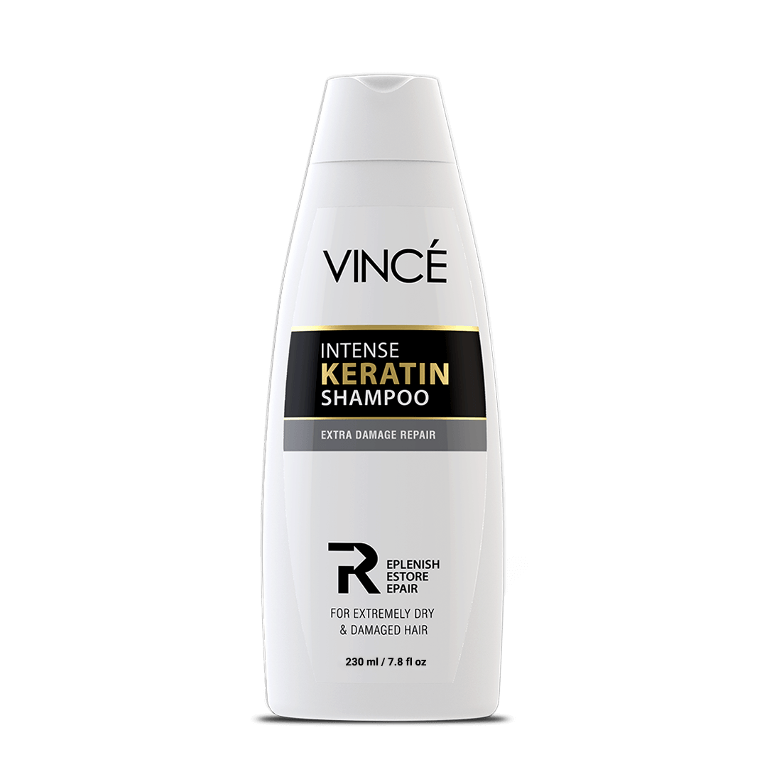 Vince - Intense Keratin Shampoo - For Dry & Damaged Hair - 230 ML