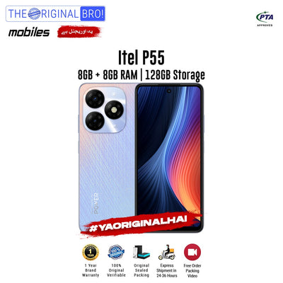 Itel - P55 - 8GB RAM - 128GB Storage - Purple - PTA Approved - The Original Bro | Jodiabaazar.com