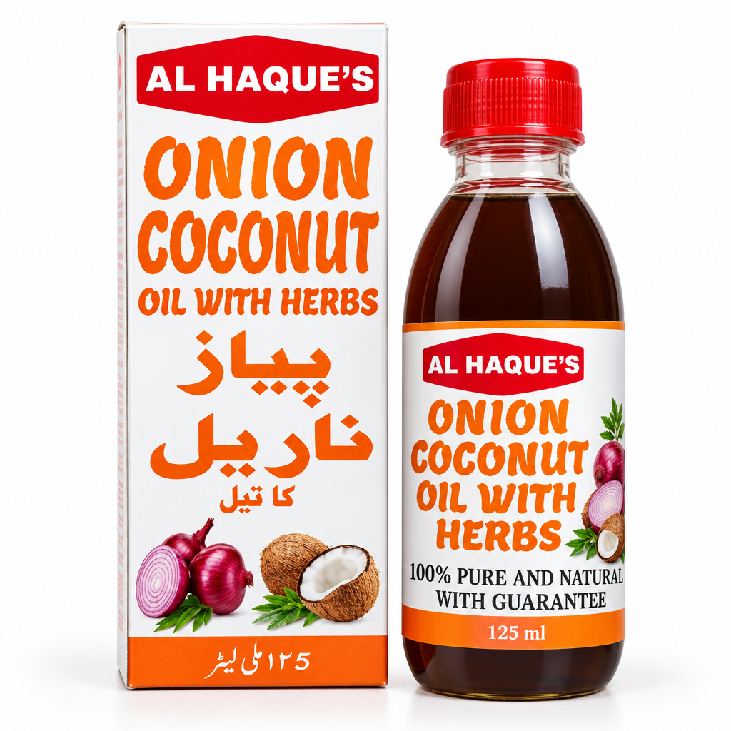 Al Haques - ONION COCONUT OIL 125ml (6 bottles)
