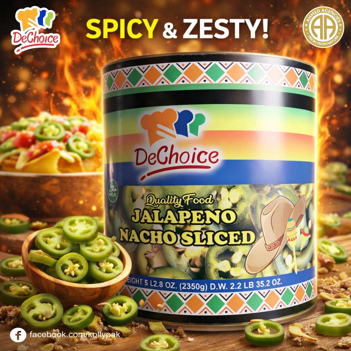 DeChoice - Quality Food - Jalapeno Nacho Sliced - 2600 g (net weight)