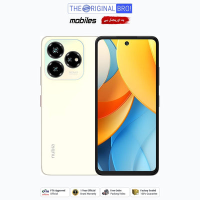 ZTE Nubia V60 Design | 8GB - 256GB | PTA Approved | 1 Year Official Warranty | Factory Sealed | The Original Bro Mobiles