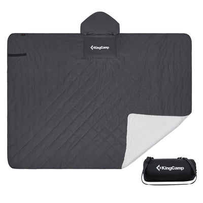 KingCamp - Multi-Purpose Rain Coat & Blanket - Black KP2101