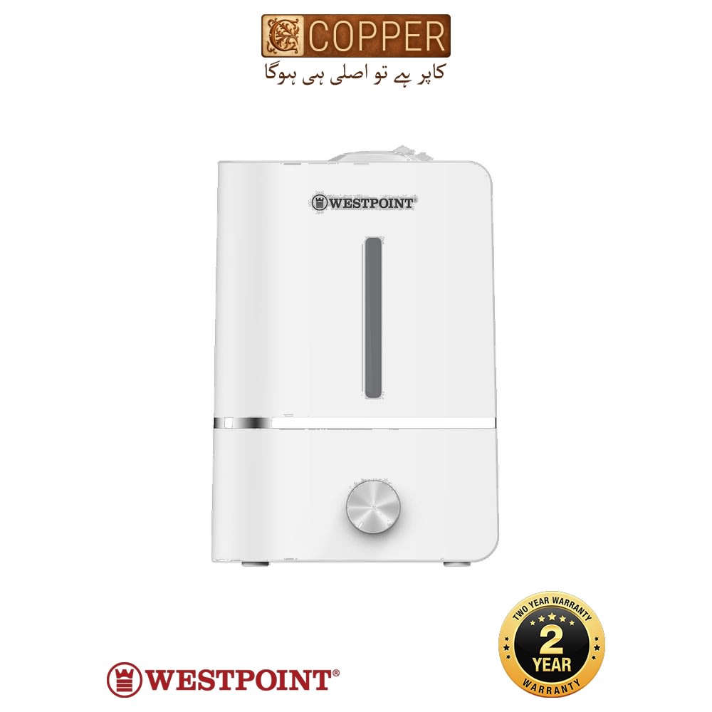 Westpoint Ultrasonic Room Humidifier WF-1205 - 25 Watts - 4.0 Litre Water Tank with Aroma Diffuser - Whisper Quiet Operations