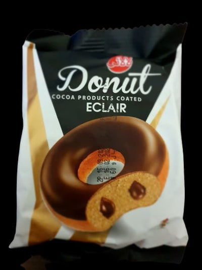 Lalaei - Donut - Chocolate Coated - Eclair - Cocoa Product - Pack of 24