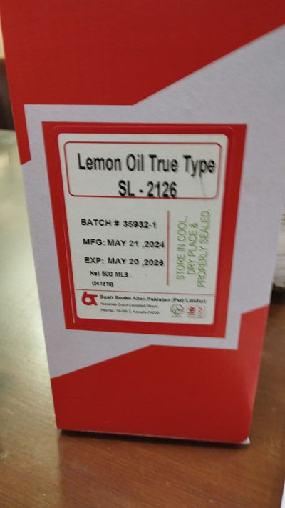 Bush Boake Allen - Lemon Oil - True Type - SL-2126 - 500ML