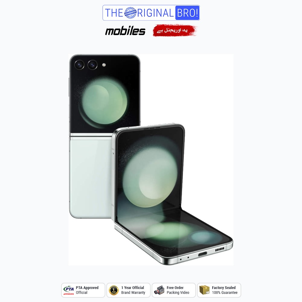 Samsung Galaxy Z Flip 5 5G | 8GB - 512GB | PTA Approved | 1 Year Official Warranty | Factory Sealed | The Original Bro Mobiles