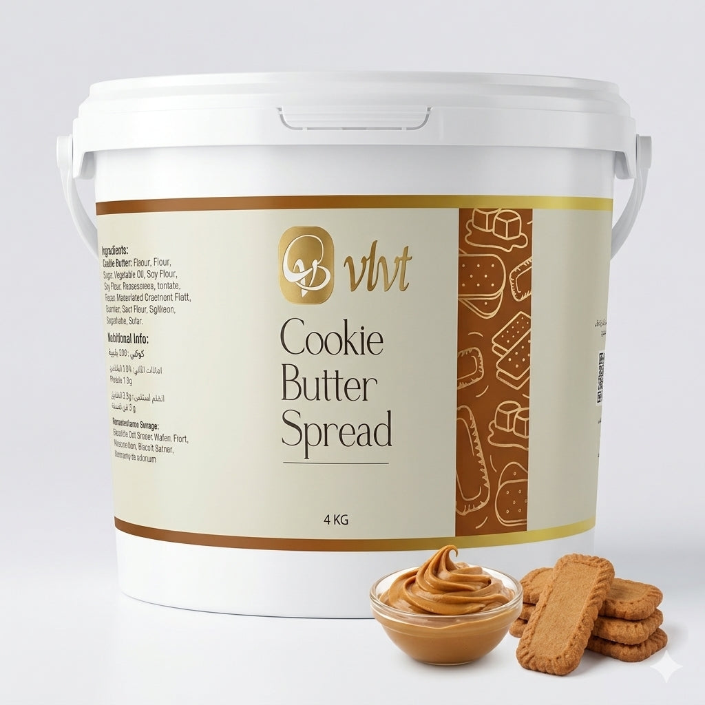 Voglia - Vlvt - Cookie Butter Spread (Inspired From Lotus) Spread 4KG