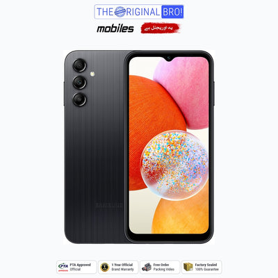 Samsung Galaxy A14 | 6GB - 128GB | PTA Approved | 1 Year Official Warranty | Factory Sealed | The Original Bro Mobiles