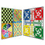 Giant Ludo Game - 24 x 24 inch -  Ludo Board Game + 4 Games