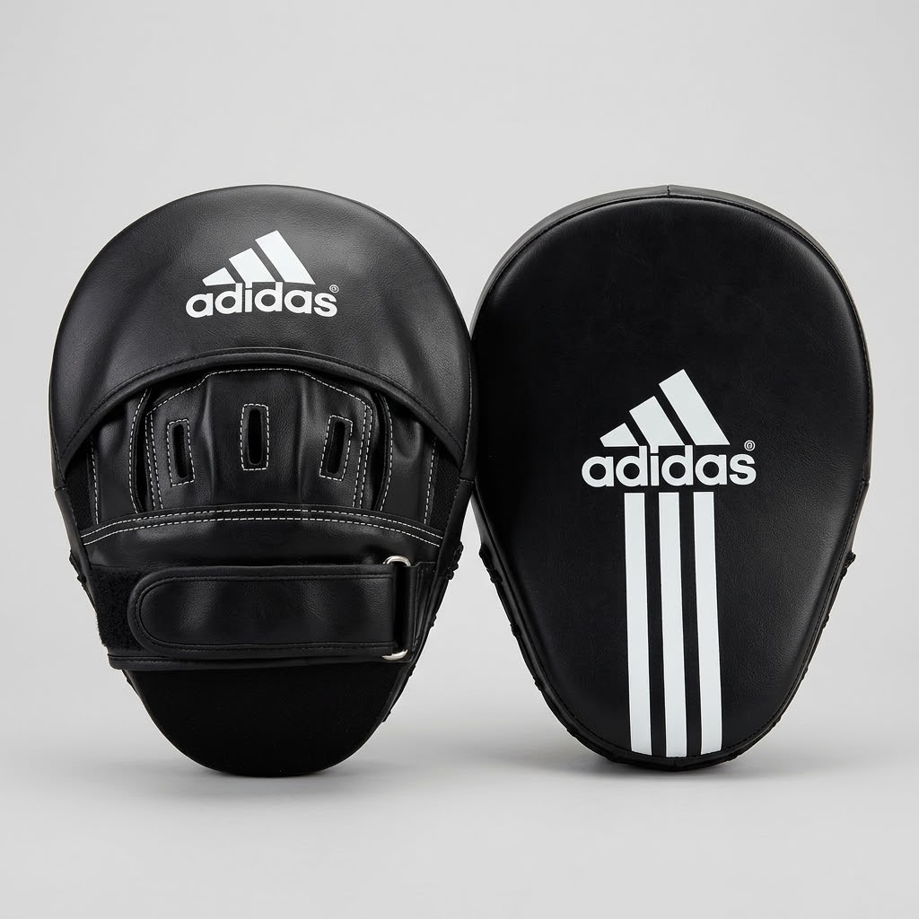 Adidas Focus Pads Curved Boxing Focus Mitts for MMA, Karate & Martial Arts Training (Pair)