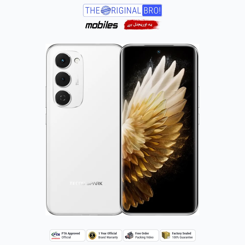 Tecno Spark 40 Pro Plus | 8GB - 256GB | PTA Approved | 1 Year Official Warranty | Factory Sealed | The Original Bro Mobiles