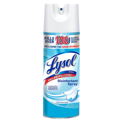 Lysol - Disinfectant Spray - Sanitizing and Antibacterial Spray - For Disinfecting and Deodorizing - Crisp Linen -&nbsp;12.5Oz