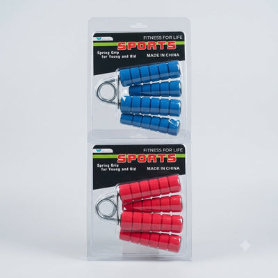 Spring Hand Grip Strengthener  – Foam Handle Forearm & Finger Exerciser for Fitness & Recovery