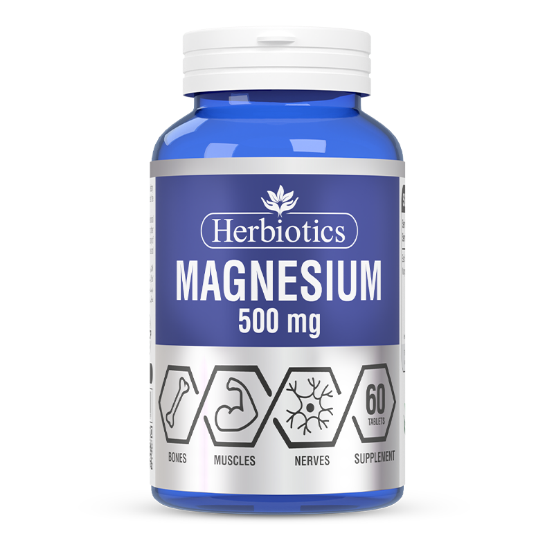 Herbiotics - Magnesium - Supplement - 500MG - Muscle Support