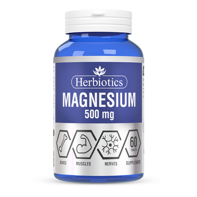 Herbiotics - Magnesium - Supplement - 500MG - Muscle Support